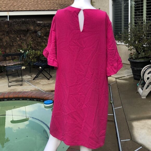 Charles Henry Ruffle Sleeve Shift Dress Sz XL - Picture 7 of 8